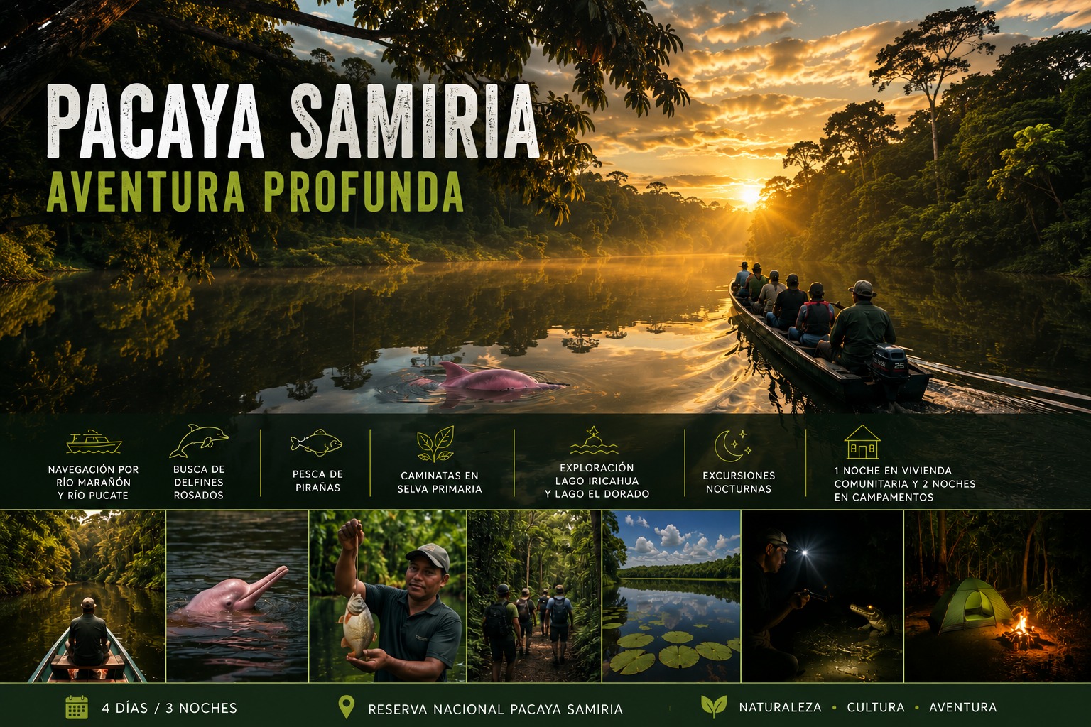 4 Días / 3 Noches "Pacaya Samiria Aventura Profunda"